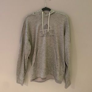 Adidas large grey sports hoodie